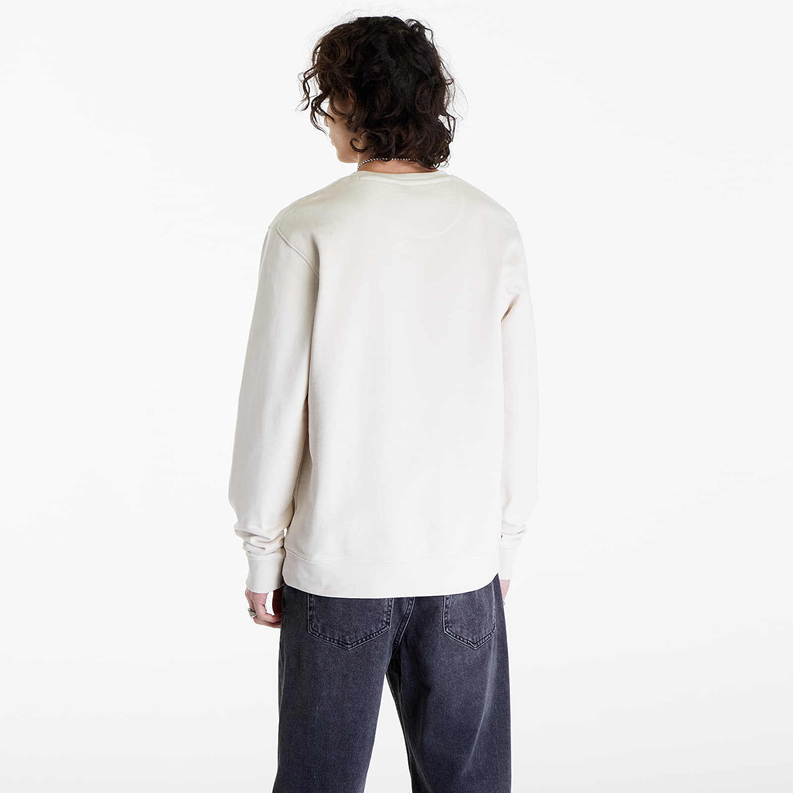 Kapuutsikud ja kampsunid Wrangler Logo Crew Sweat Vintage White