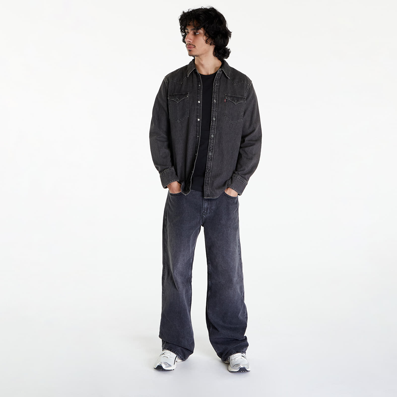Hemden Levi's® Barstow Western Standard Fit Shirt Black Washed