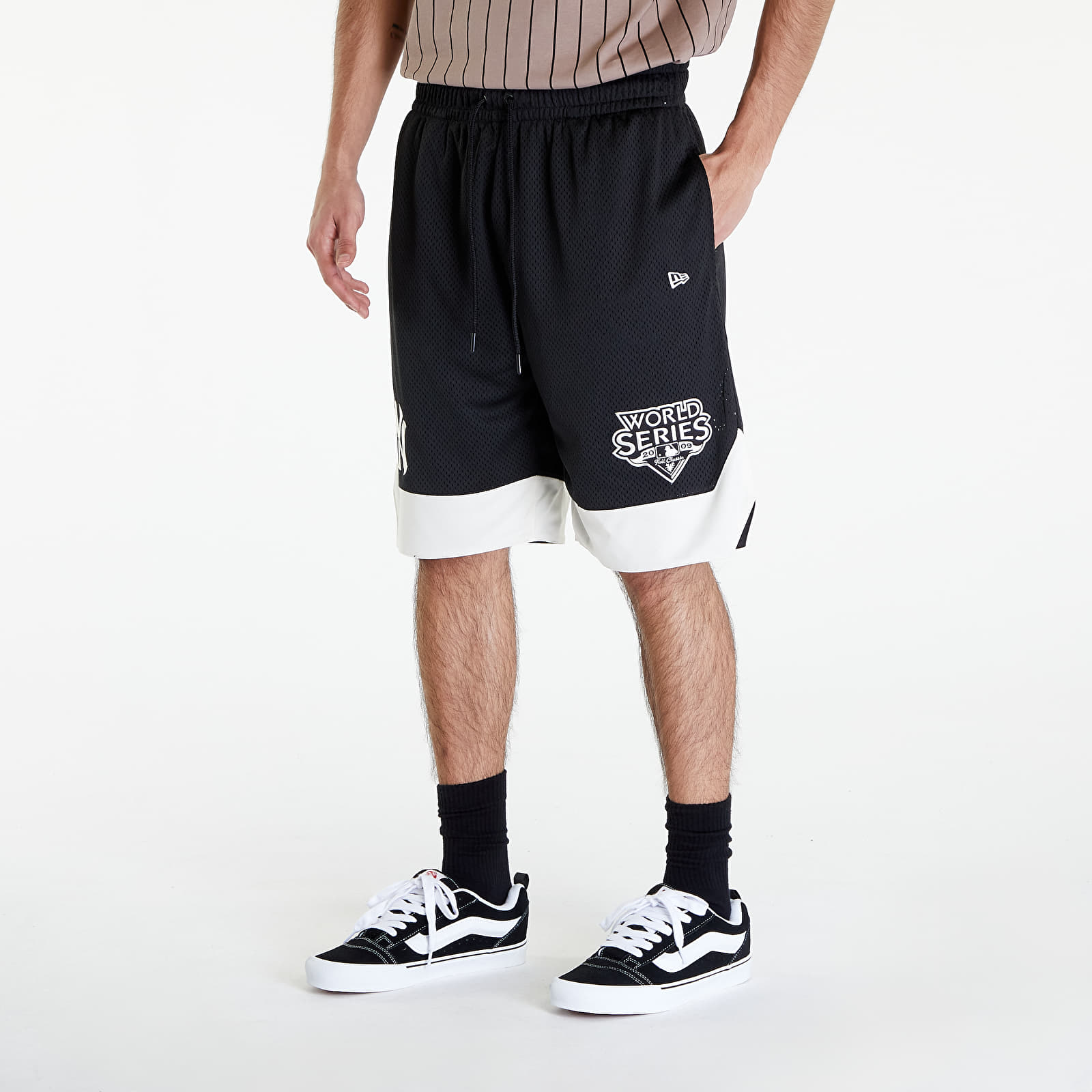 Shorts New Era New York Yankees MLB World Series Black Mesh Shorts Black/ Off White