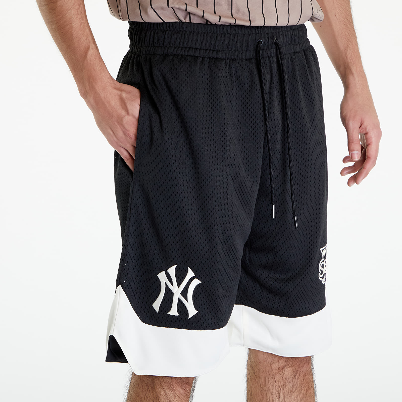 Shorts New Era New York Yankees MLB World Series Black Mesh Shorts Black/ Off White