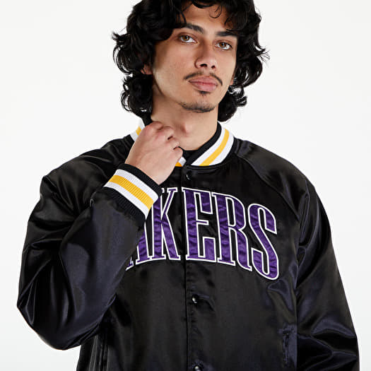 Bomber New Era LA Lakers NBA Applique Satin Bomber Jacket UNISEX