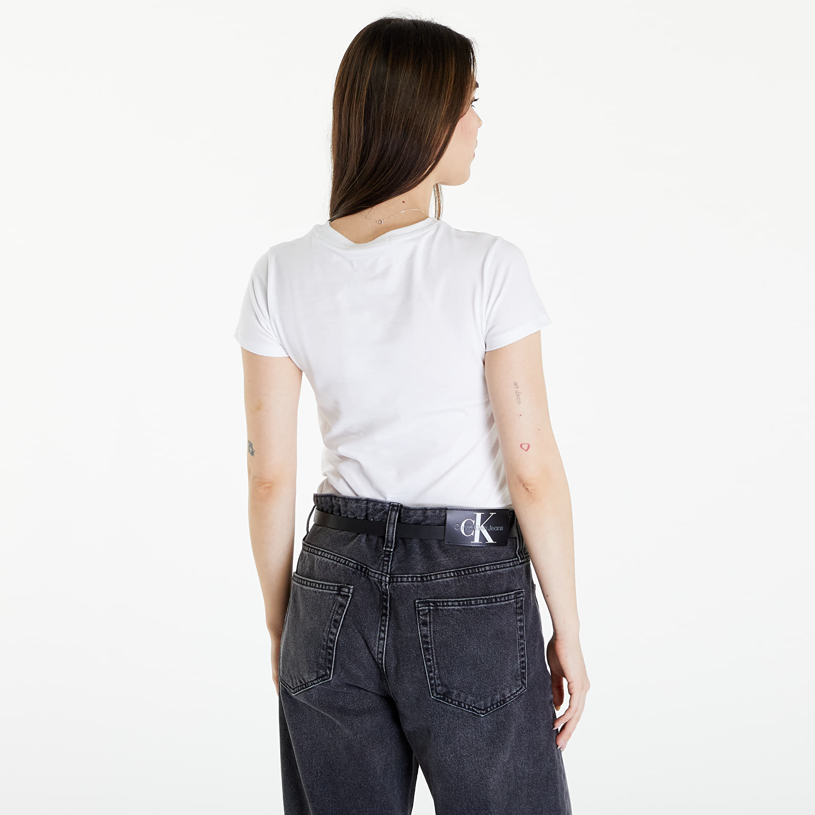 T-shirts Calvin Klein Jeans Diffused Box Fitted Short Sleeve Tee Bright White