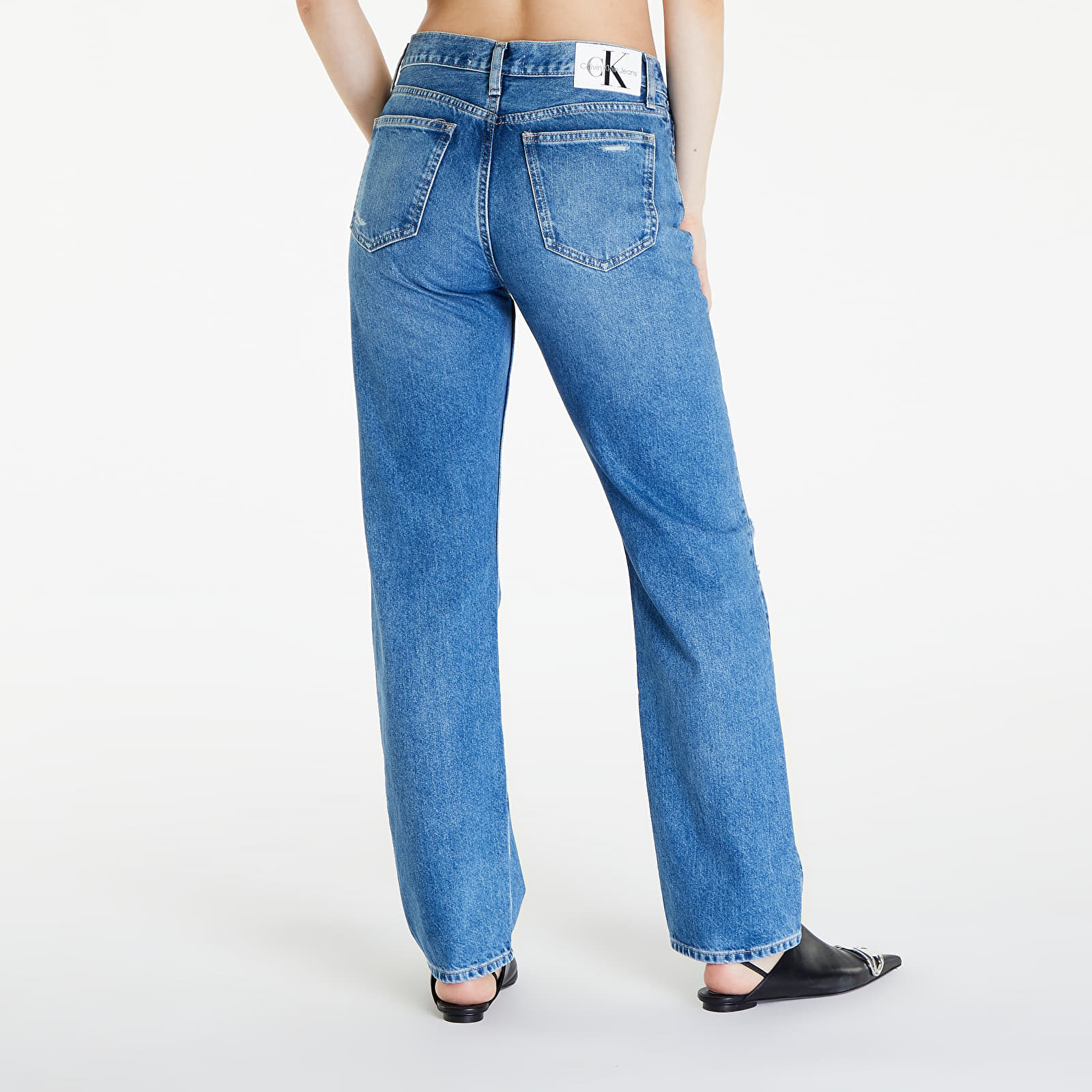 Jeans Calvin Klein Jeans Low Rise Straight Jeans Denim Medium