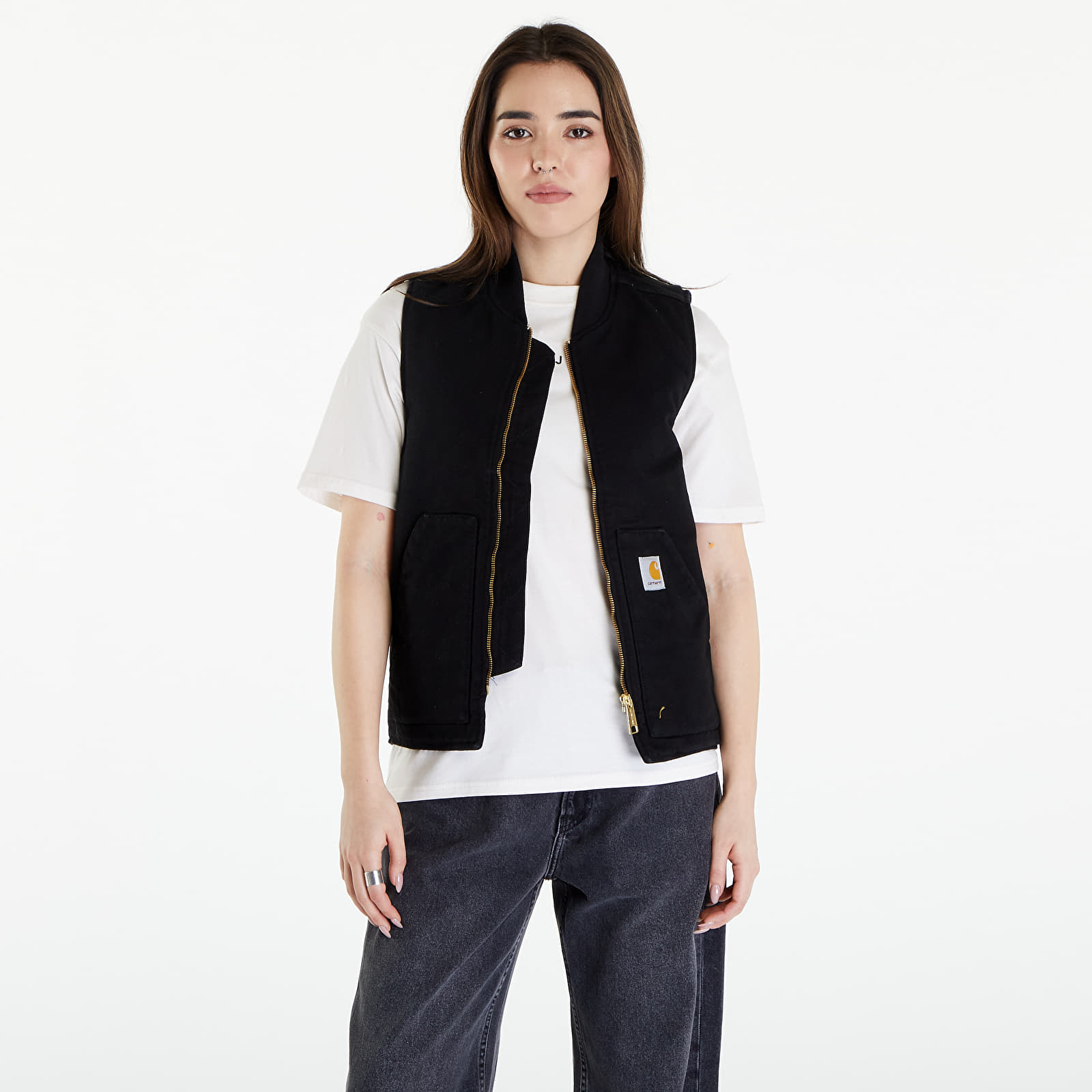 Chalecos Carhartt WIP Classic Vest UNISEX Black Rinsed
