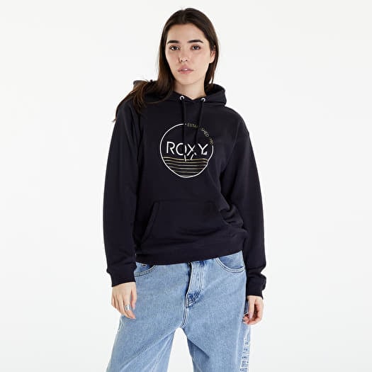 Mikina Roxy Surf Stoked Hoodie Terry Anthracite