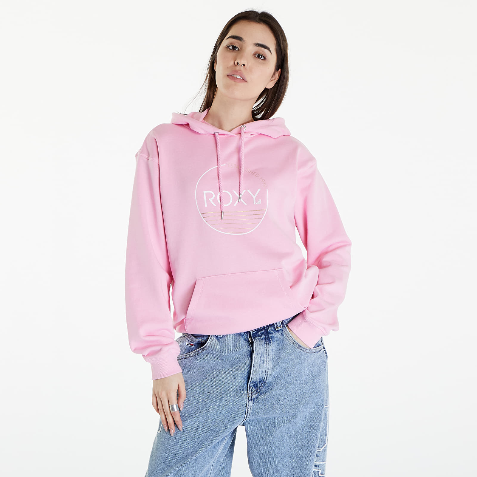 Roxy pink hoodie clearance