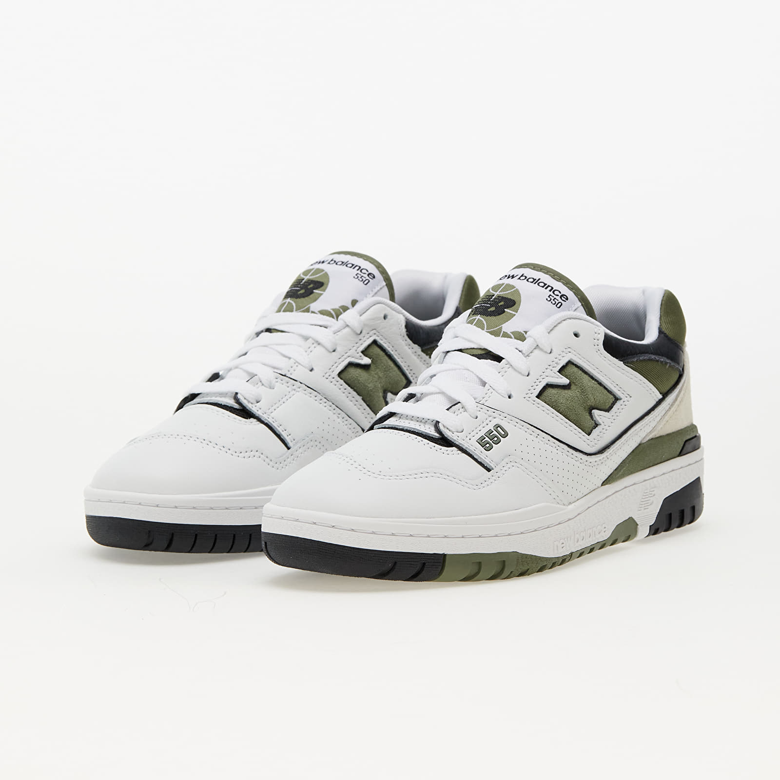 Baskets et chaussures pour hommes New Balance 550 White/ Green