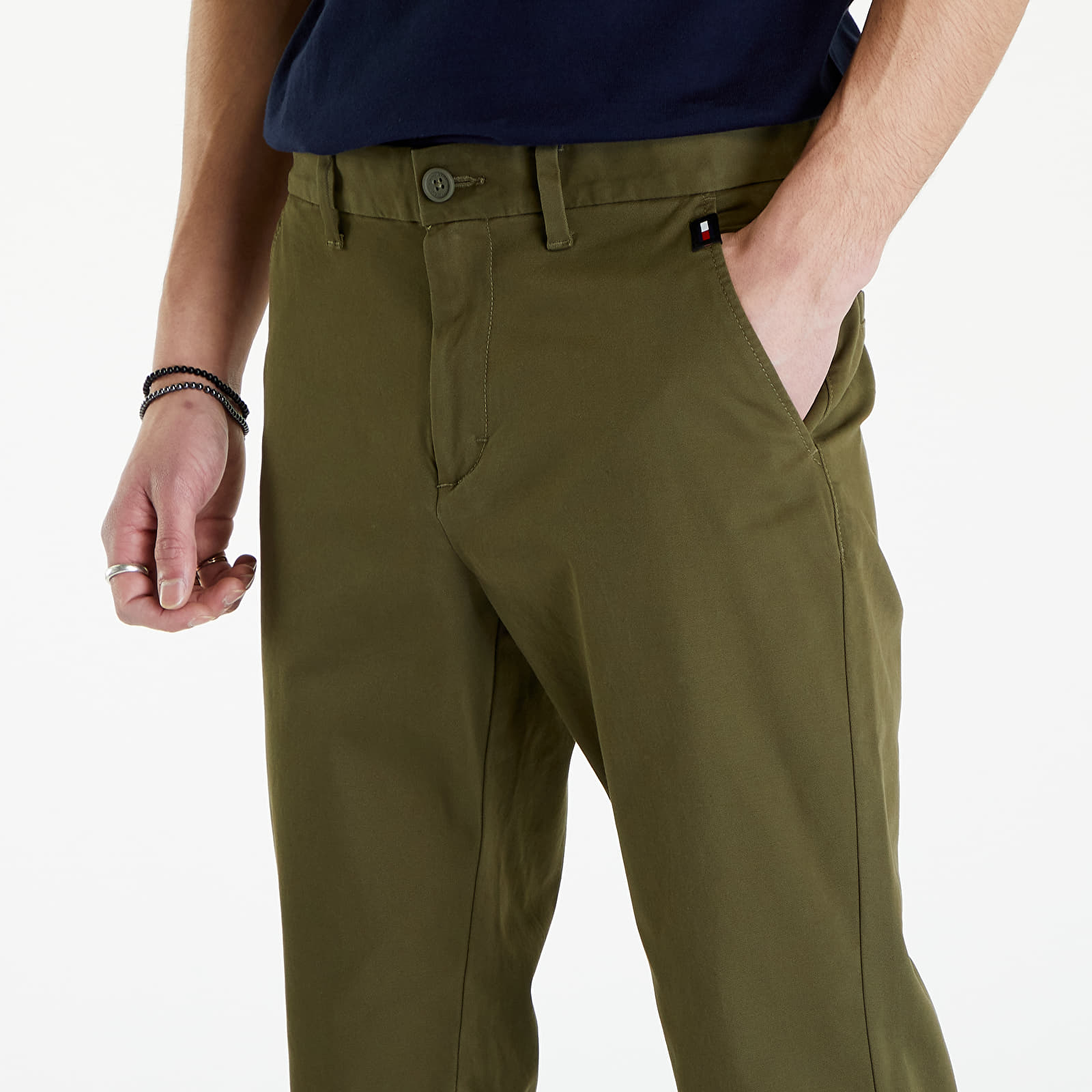 Jeans og bukser Tommy Jeans Austin Chino Drab Olive Green