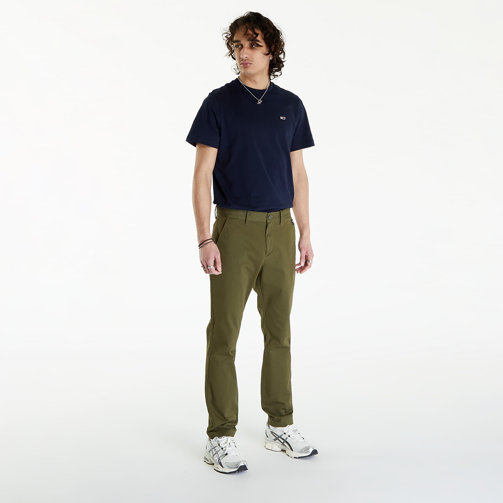 Jeans og bukser Tommy Jeans Austin Chino Drab Olive Green