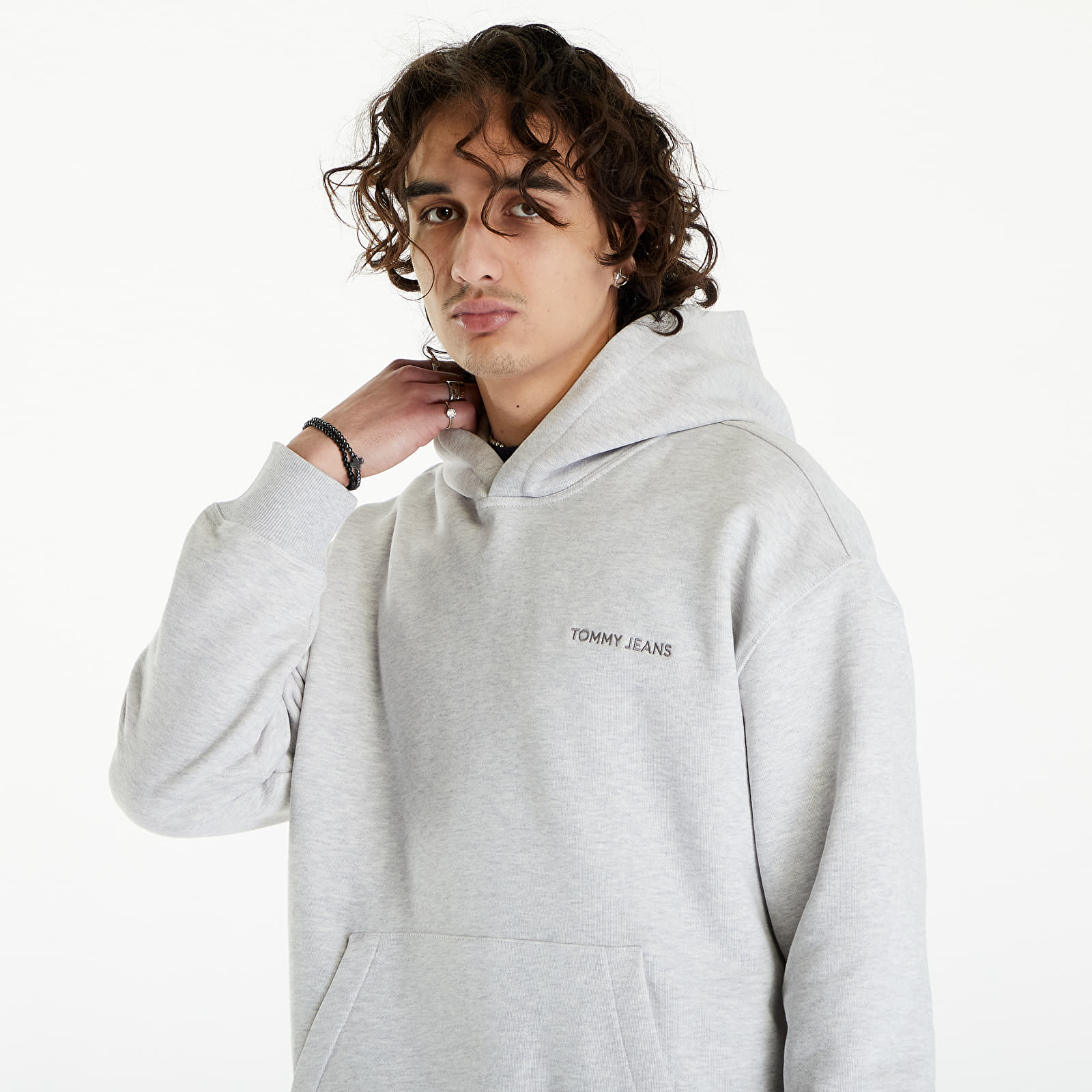 Hoodies and sweatshirts  Tommy Jeans Relaxed New Classic Hoodie Silver Grey