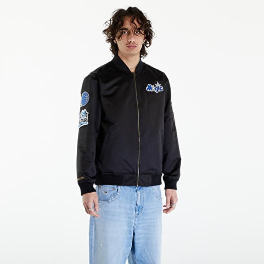 Bunda Mitchell & Ness NBA Lightweight Satin Bomber Vintage Logo Magic Black
