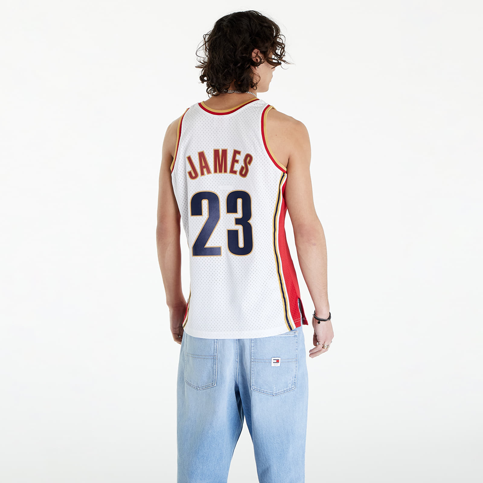 Jerseys Mitchell Ness NBA Swingman Jersey Cavaliers 2003 Lebron James White Queens