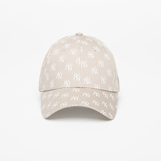 Kapa New Era New York Yankees Womens Monogram 9FORTY Adjustable Cap Ash Brown