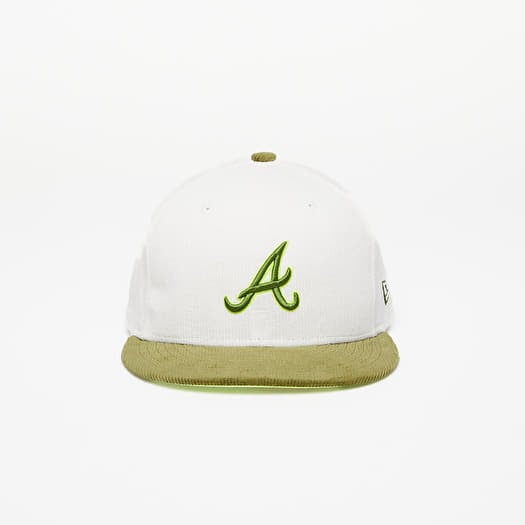 Pet New Era Atlanta Braves Cord 59FIFTY Cap Off White