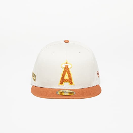 Kapa New Era Anaheim Angels Boucle 59FIFTY Fitted Cap Stone/ Brown