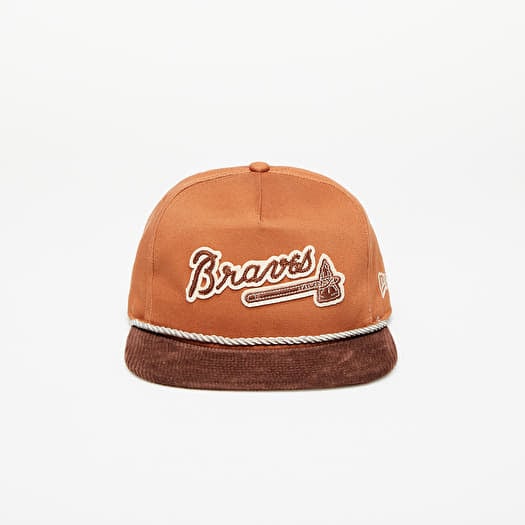 Mütsike New Era Atlanta Braves Cord Golfer Snapback Cap Brown