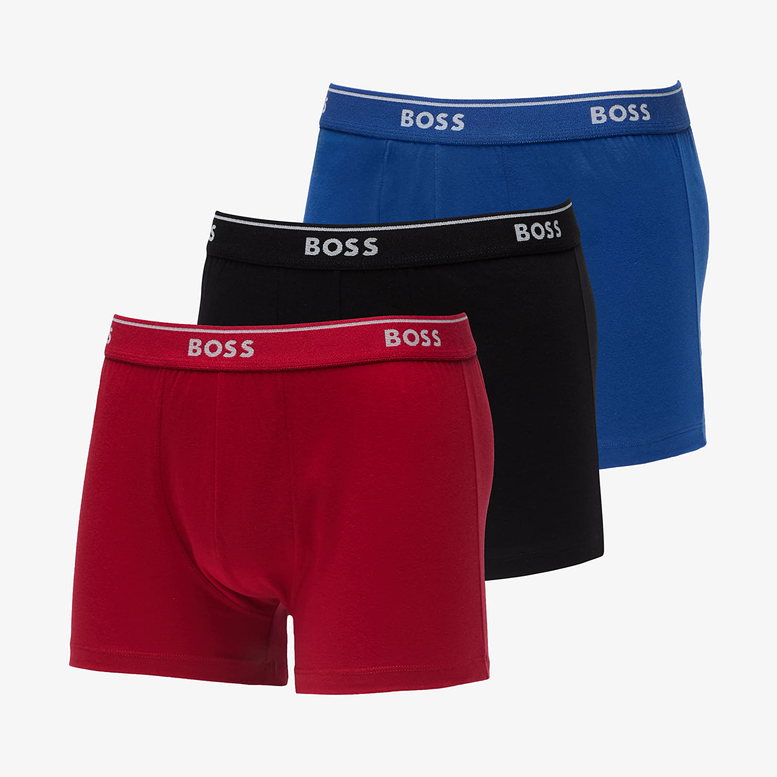 Boxerky Hugo Boss Classic Trunk 3-Pack Red/ Blue/ Black