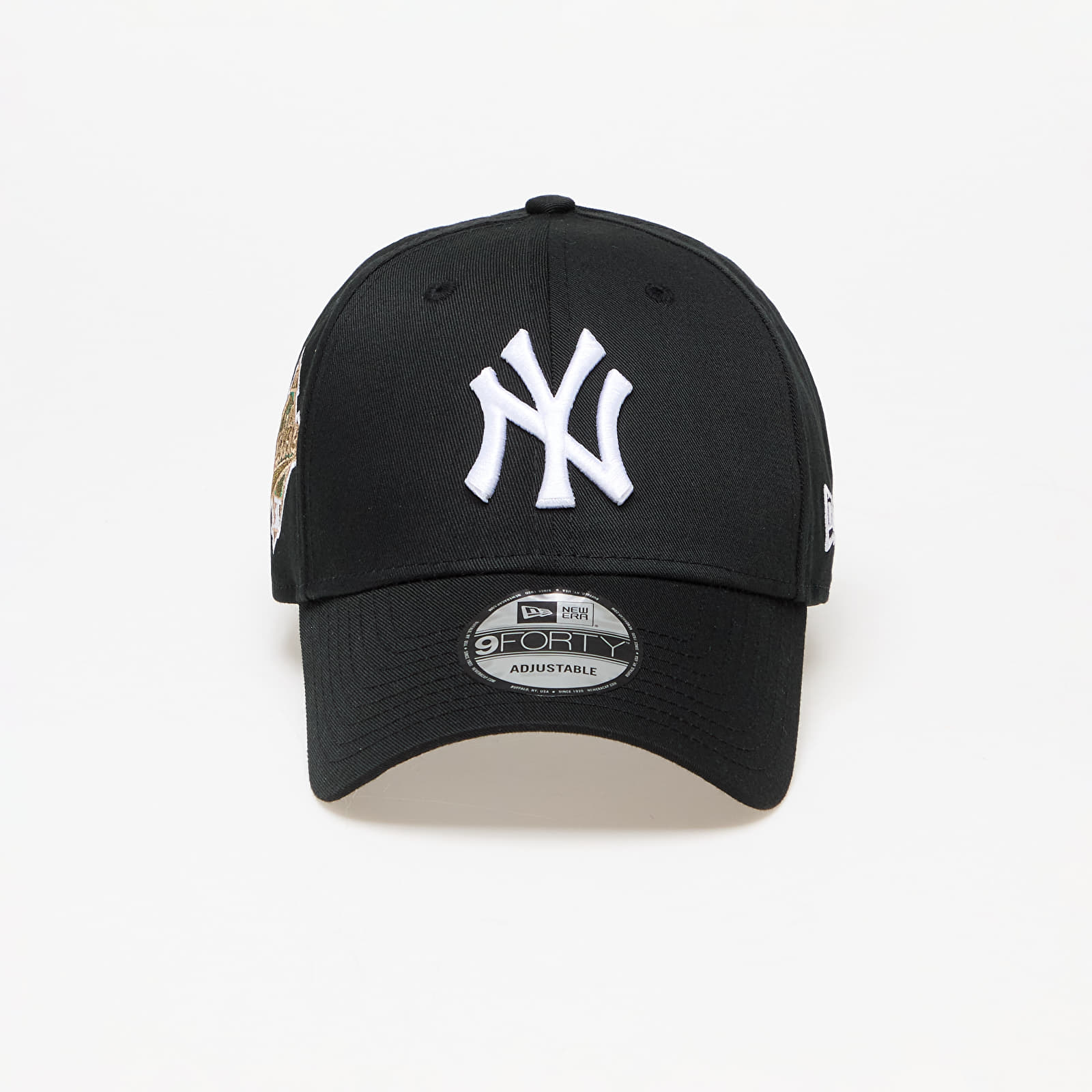 Kepsar New Era New York Yankees World Series Patch 9FORTY Adjustable Cap Black