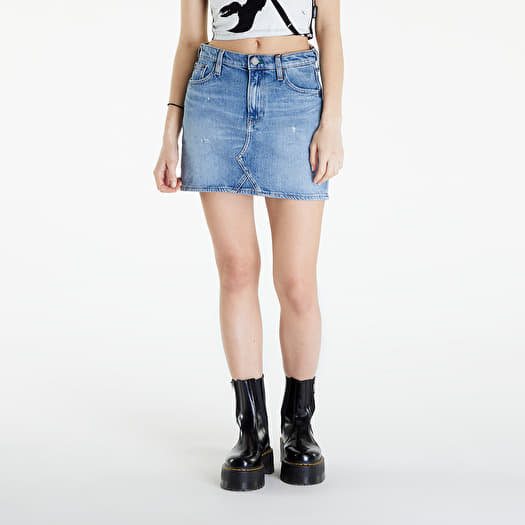 Skirt Tommy Jeans Izzie Mid Rise Mini Classic Skirt Denim