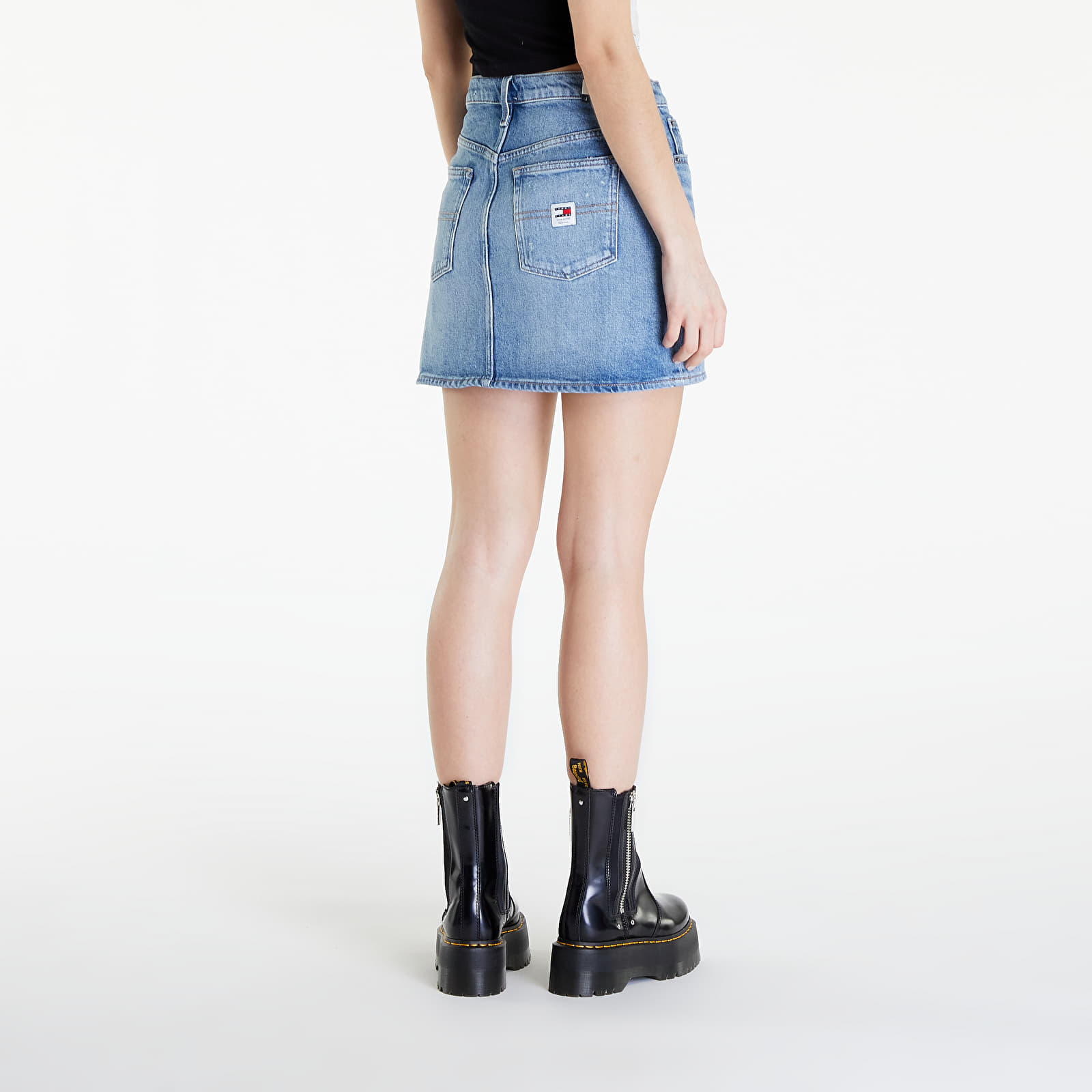 Faldas Tommy Jeans Izzie Mid Rise Mini Classic Skirt Denim