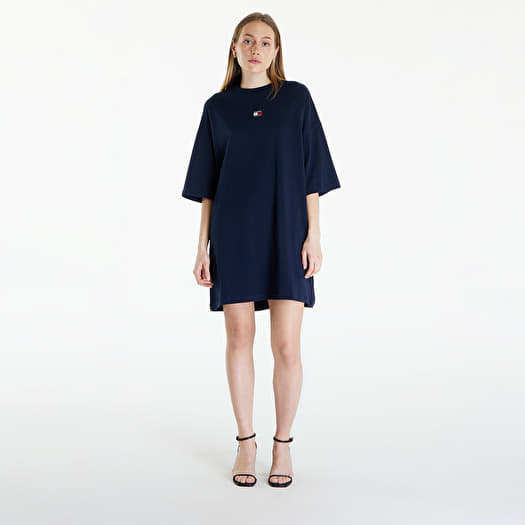 Φορέματα Tommy Jeans Badge Tee Dress Dark Night Navy