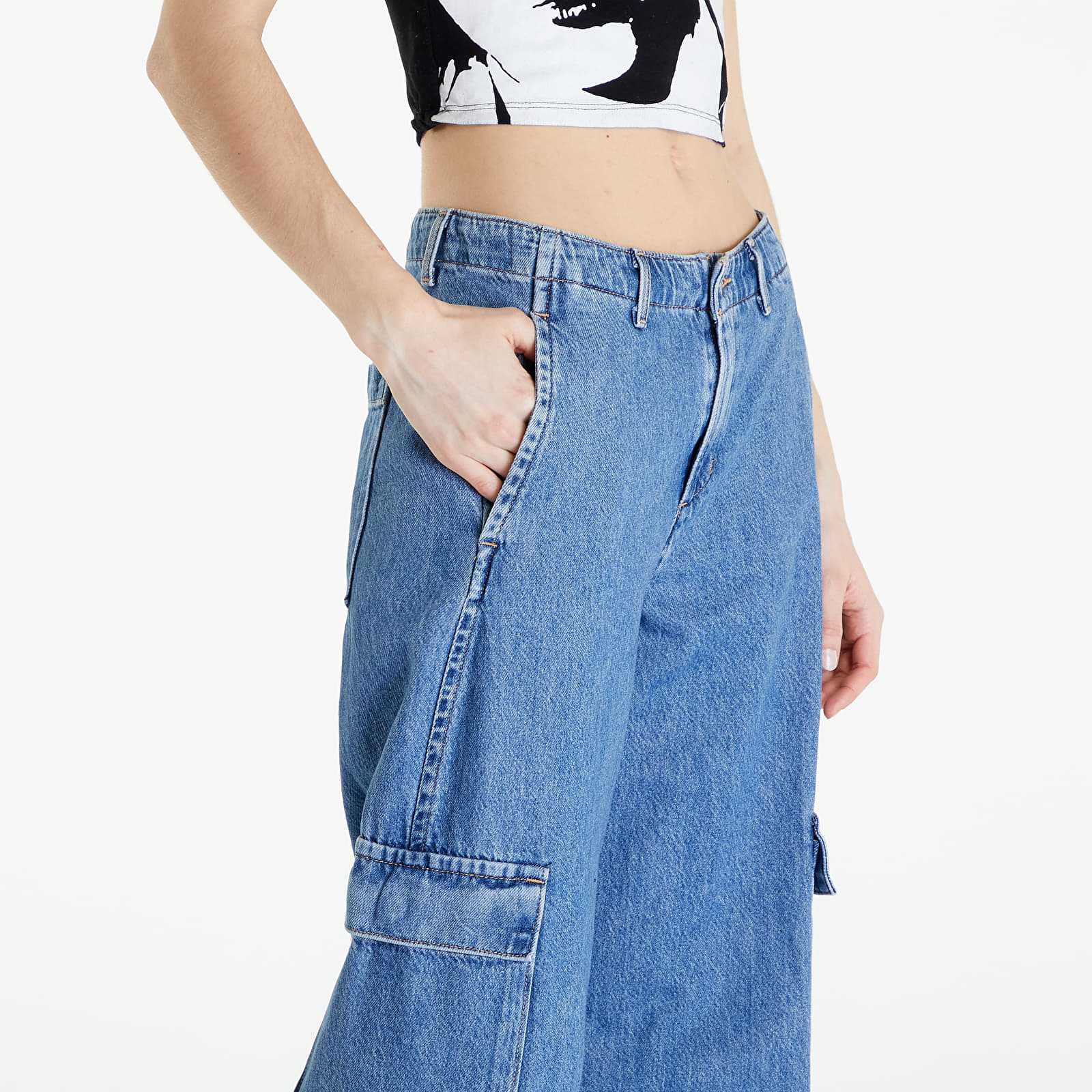 Jeans Levi's® Baggy Cargo Denim Jeans Blue
