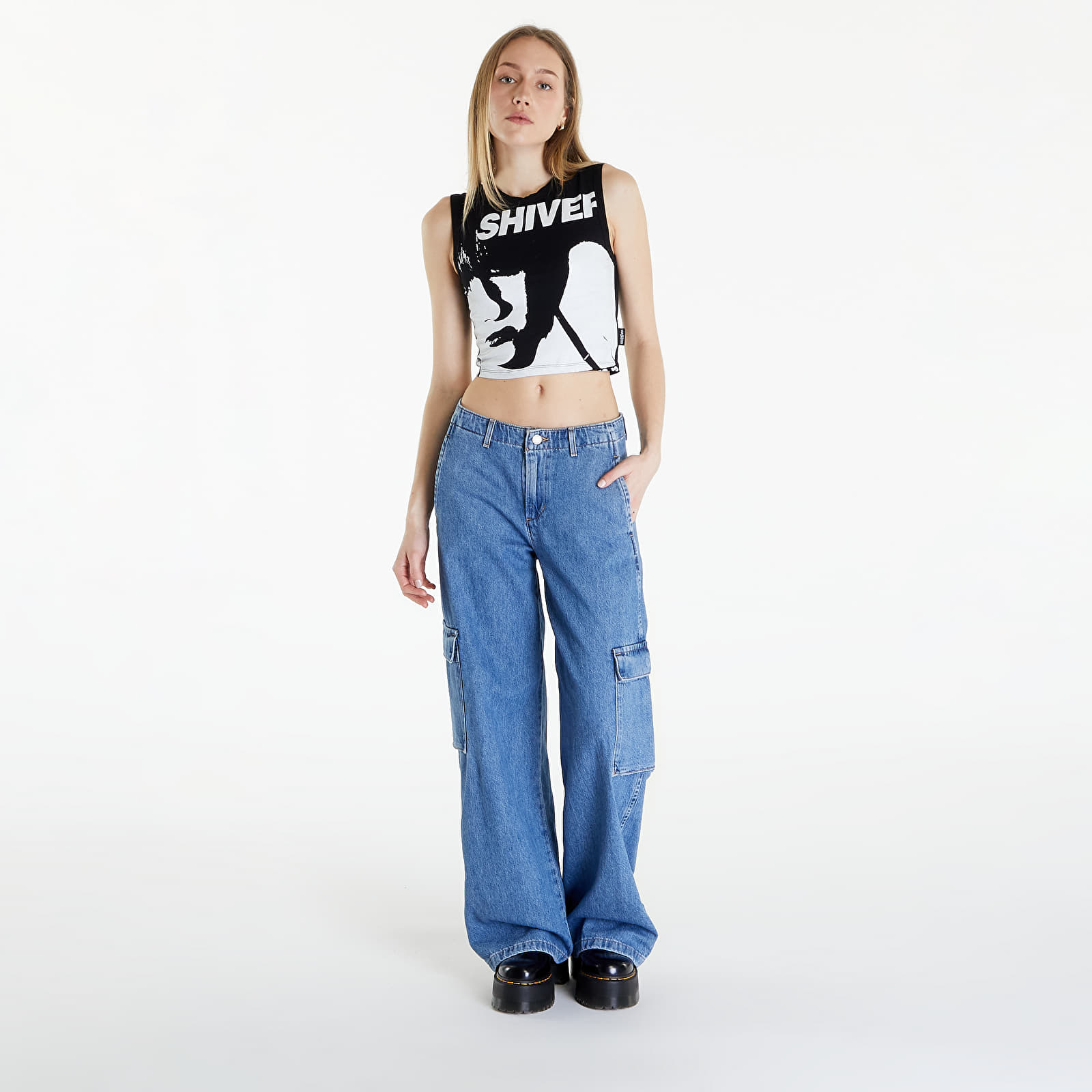 Jeans Levi's® Baggy Cargo Denim Jeans Blue