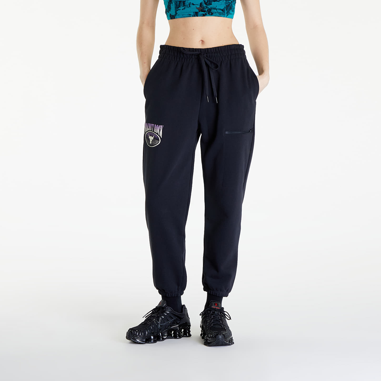 Sweatbroek Under Armour Project Rock Terry Pants Black XS