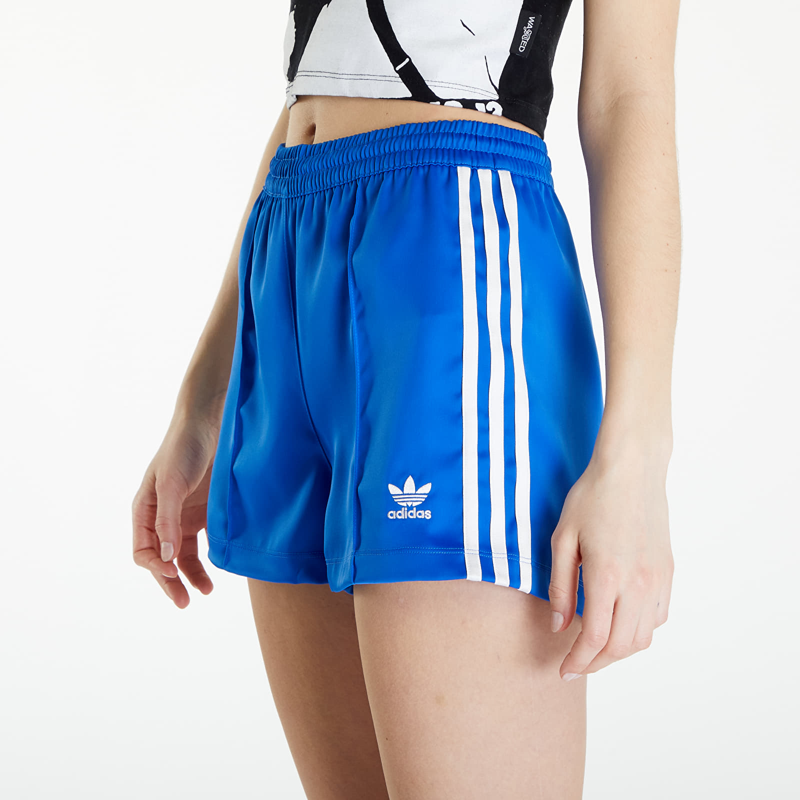 Shorts adidas 3-Stripes Satin Shorts Blue
