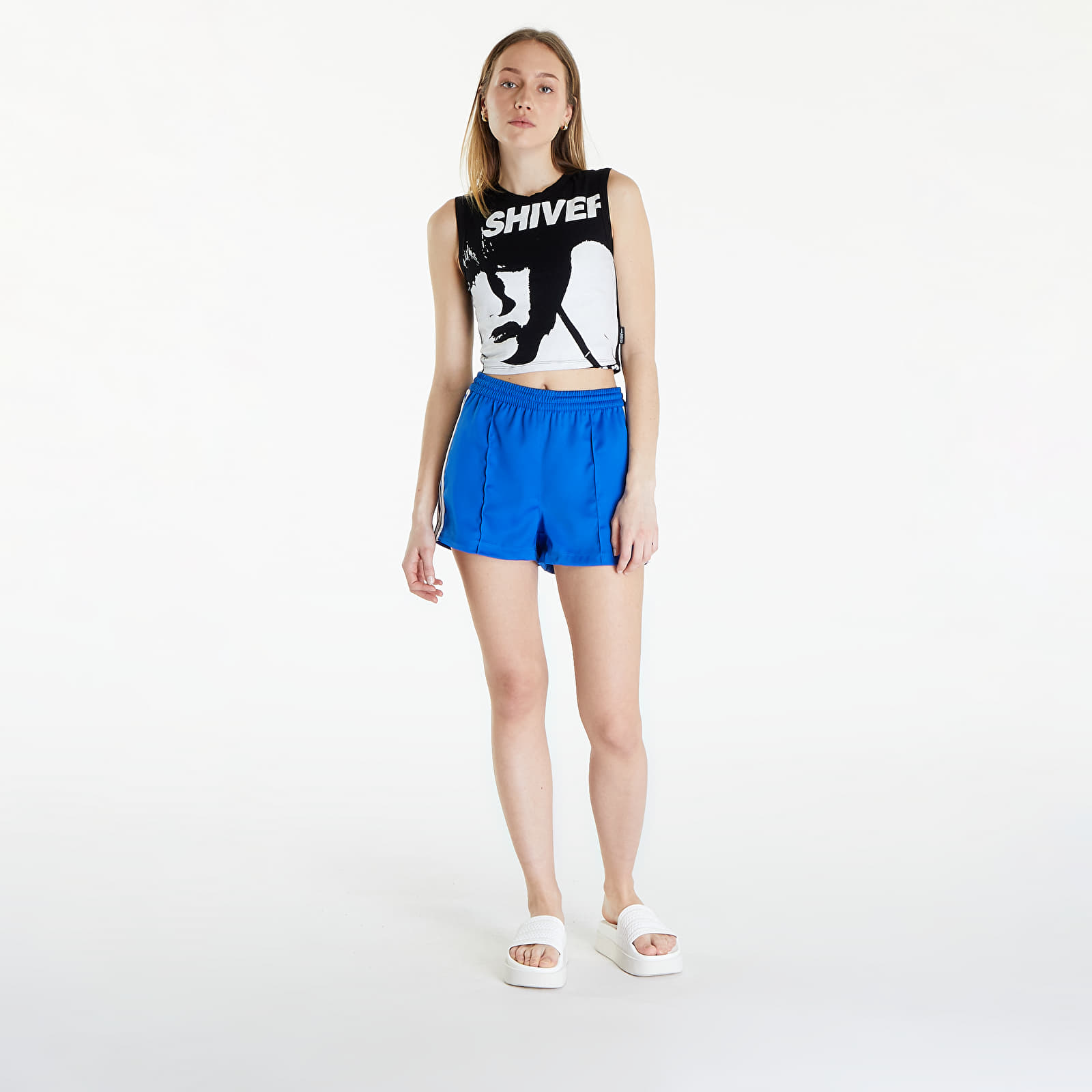Shorts adidas 3-Stripes Satin Shorts Blue