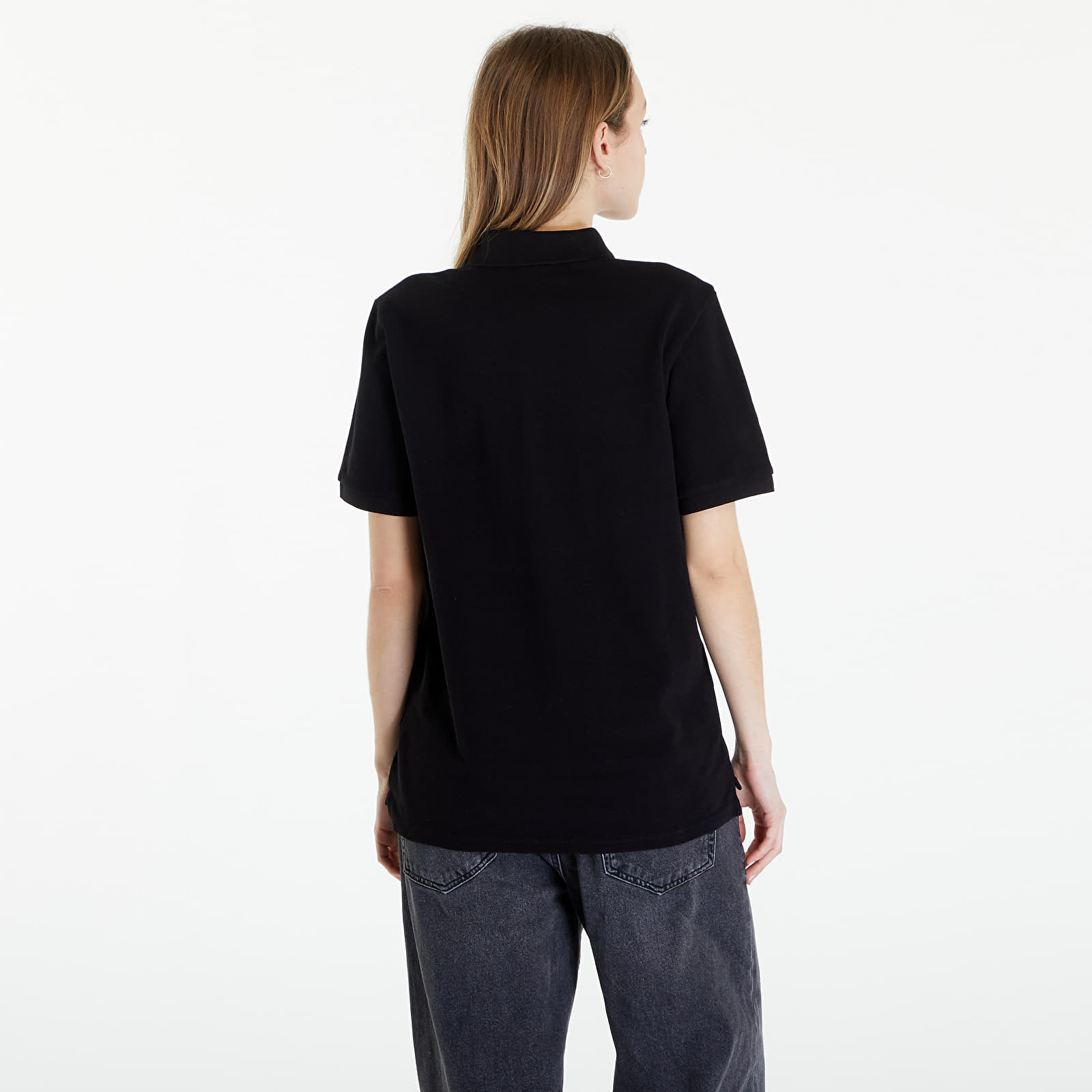 Pólók Carhartt WIP Short Sleeve Chase Pique Polo T-Shirt UNISEX Black/ Gold