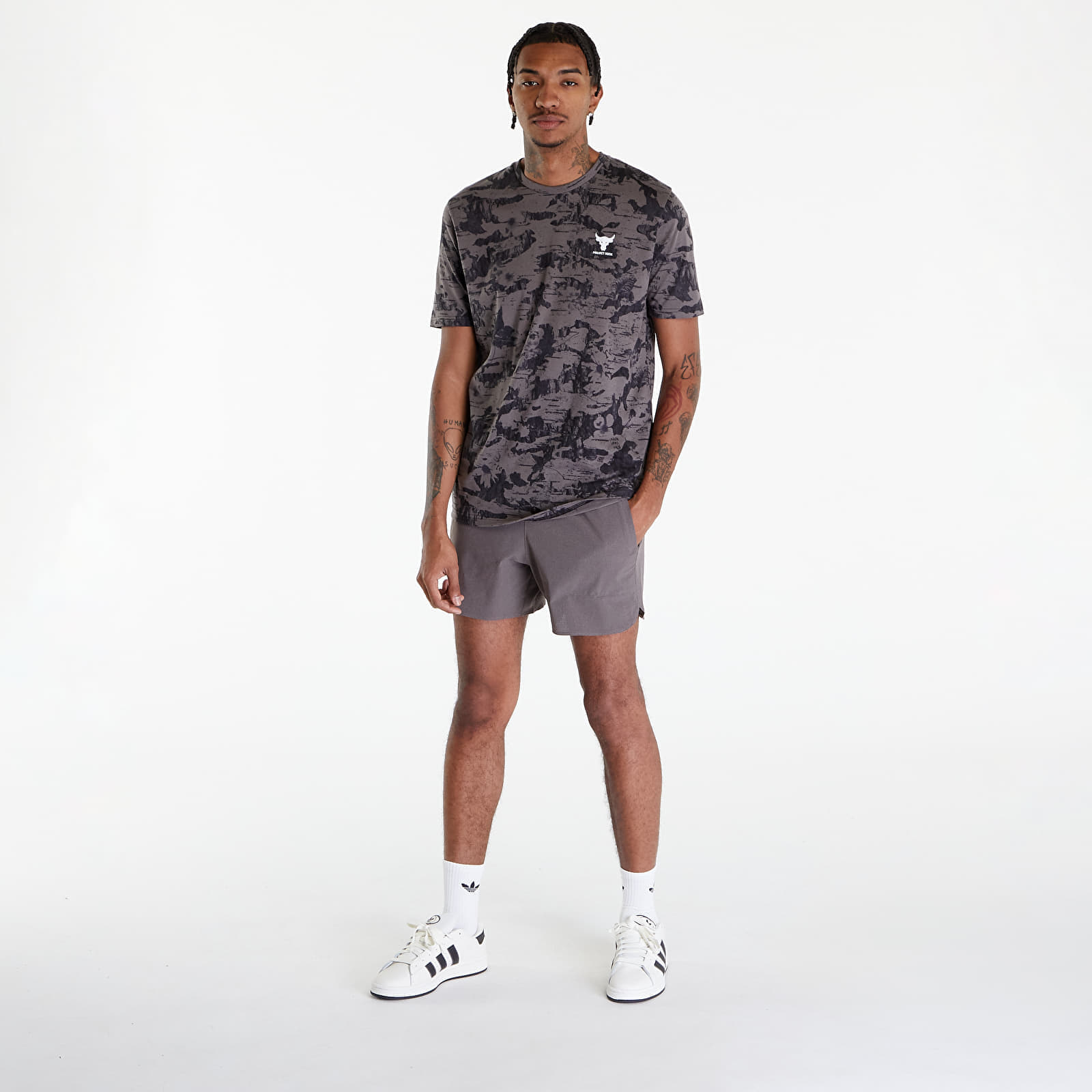 Under Armour T-shirt Under Armour Project Rock Payof Graphic T-Shirt Fresh Clay/ Silt S - 4