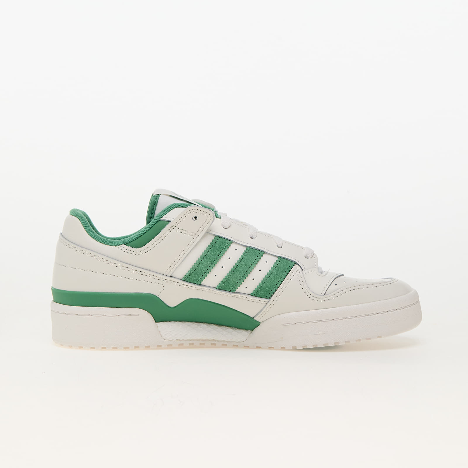 Men's sneakers and shoes adidas Forum Low Cl Cloud White/ Preloveded Green/ Cloud White