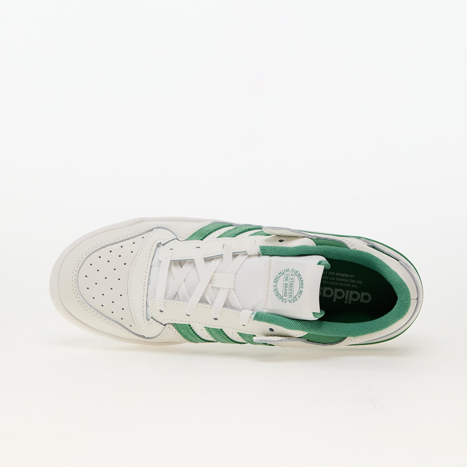 Men's sneakers and shoes adidas Forum Low Cl Cloud White/ Preloveded Green/ Cloud White