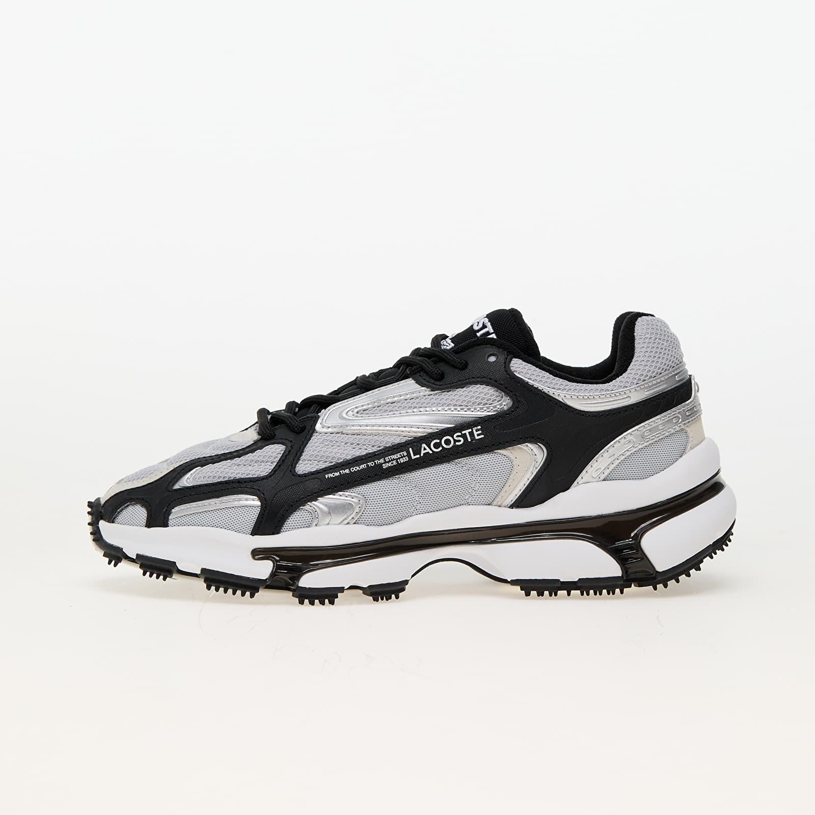 Lacoste shoes silver store