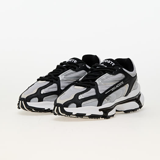 Silver lacoste shoes sale
