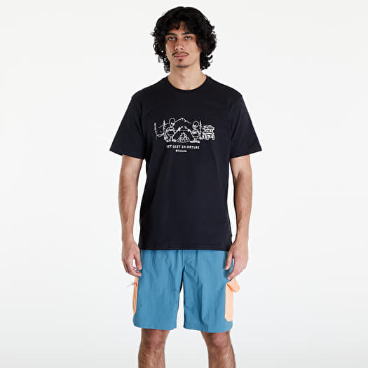 T-shirt Columbia Explorers Canyon™ Short Sleeve Tee Black/ Welcome