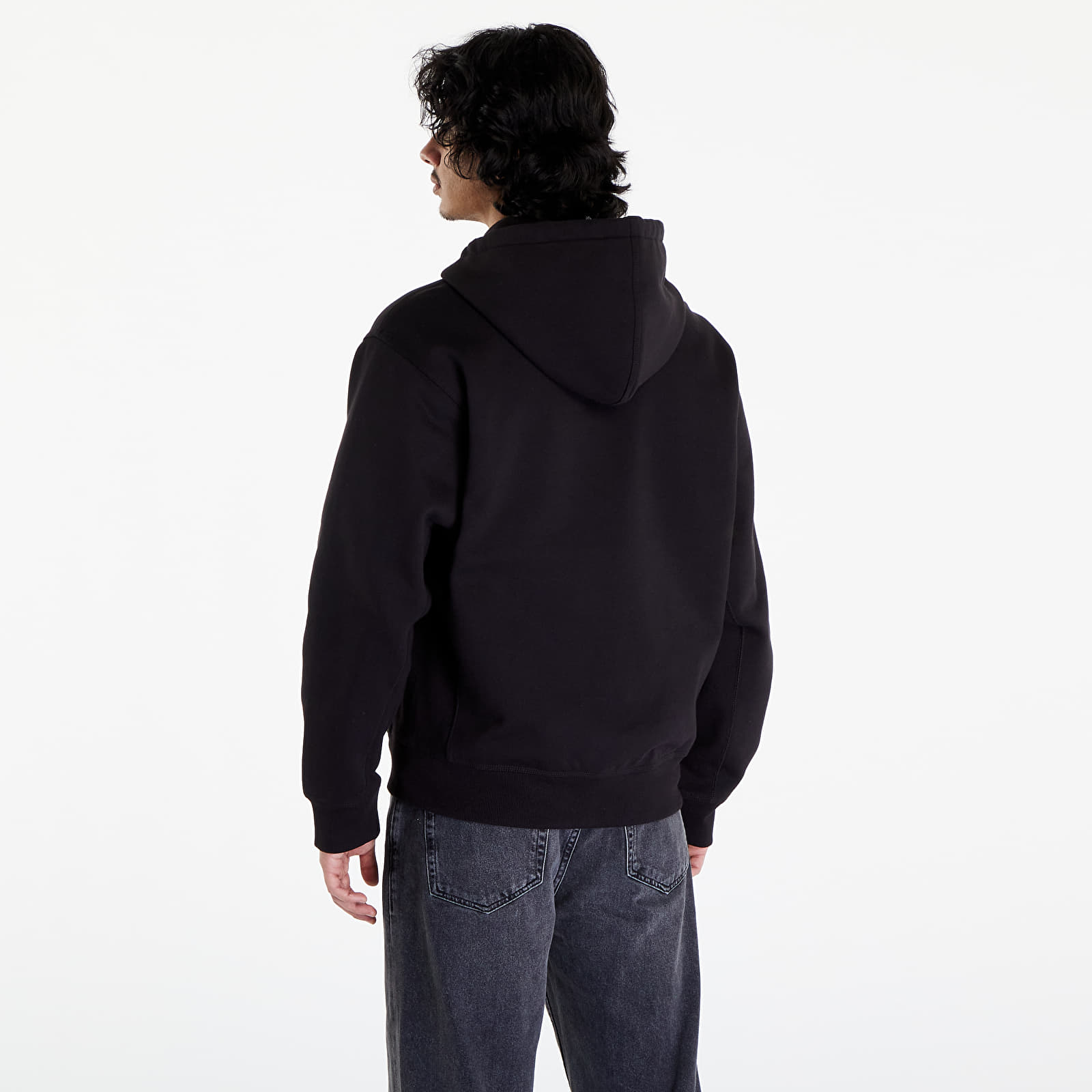 Hettegensere og sweatshirts Carhartt WIP Hooded American Script Jacket UNISEX Black