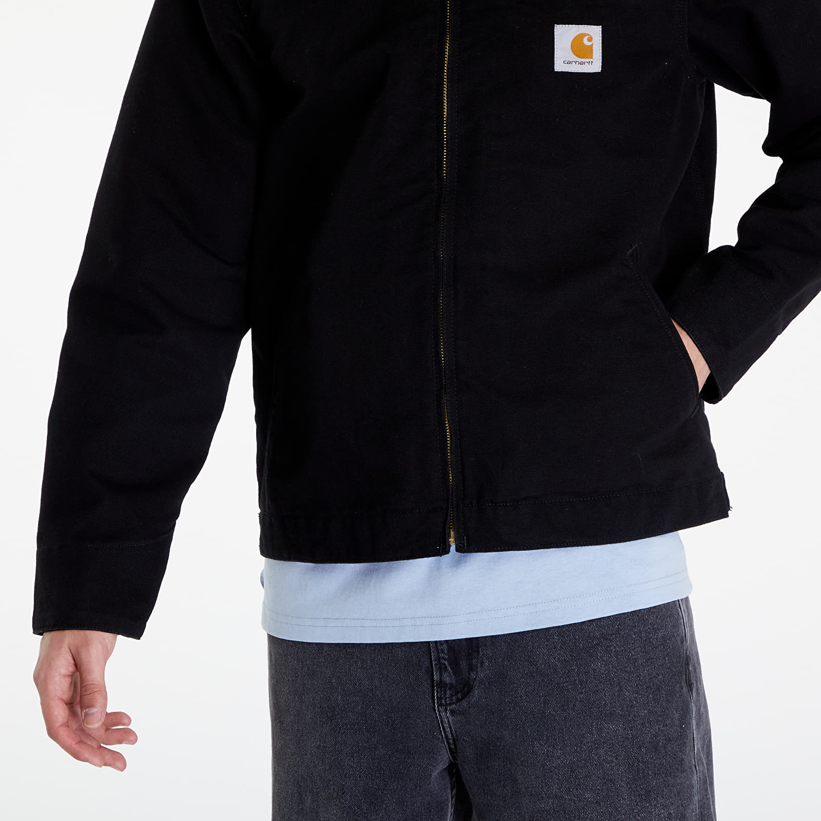 Jakas Carhartt WIP Detroit Jacket UNISEX Black/ Black Rinsed