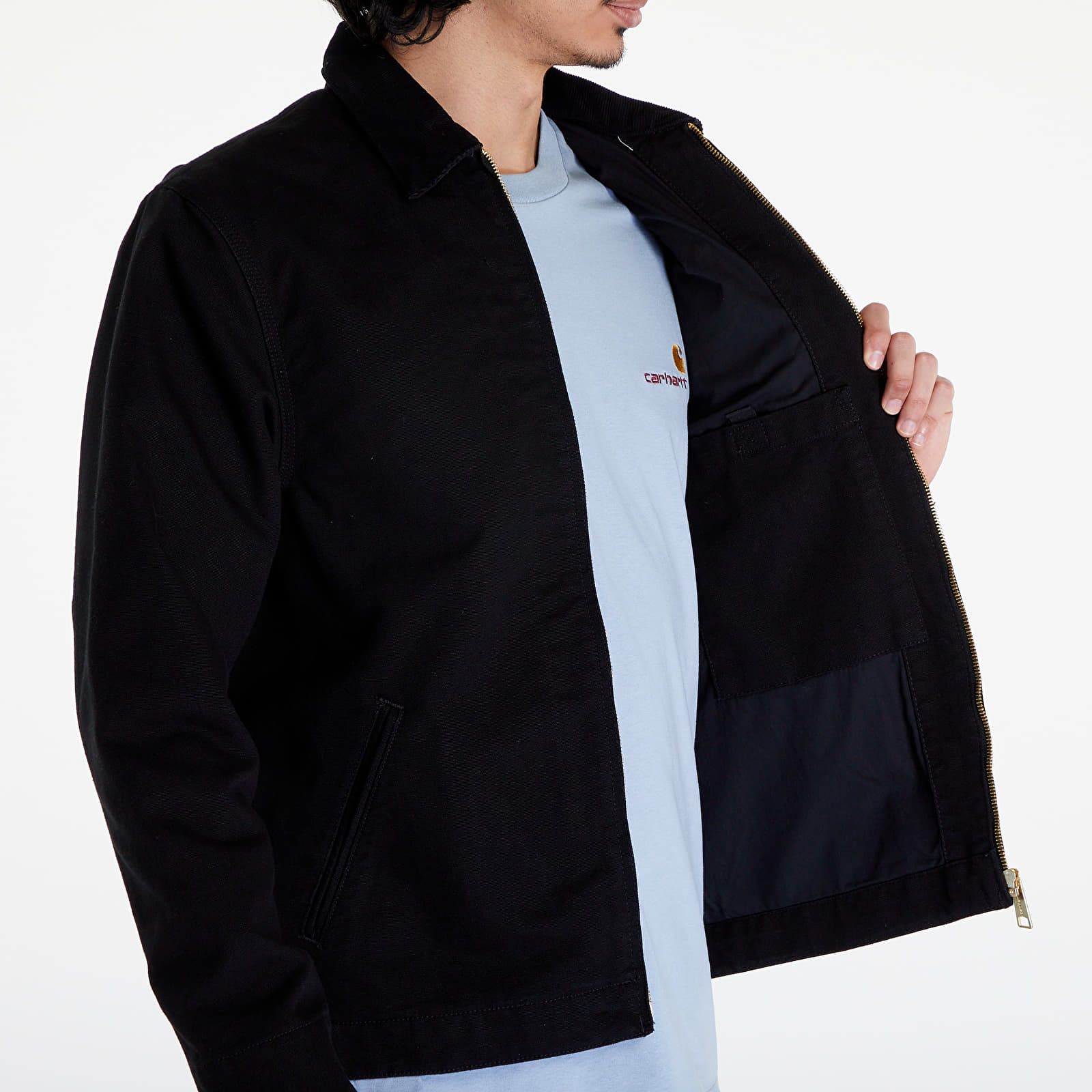 Jakas Carhartt WIP Detroit Jacket UNISEX Black/ Black Rinsed