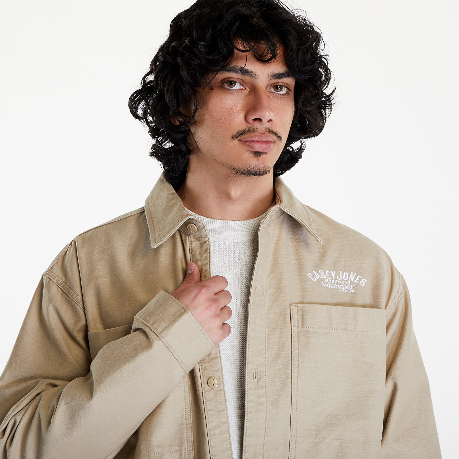 Jacken Wrangler Casey Jones Shacket Saddle