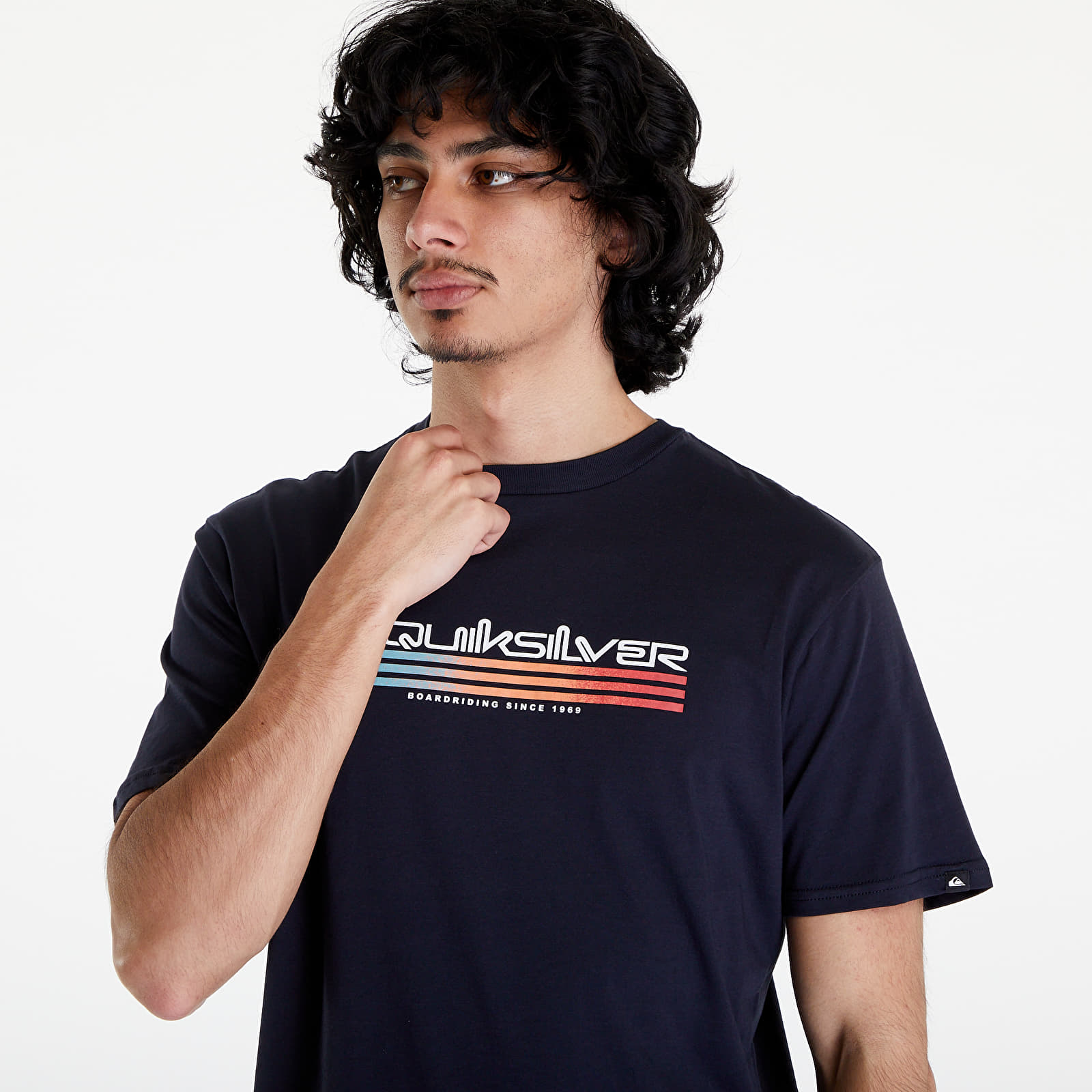 T-Shirts Quiksilver Omni Fill SS Tee Dark Navy