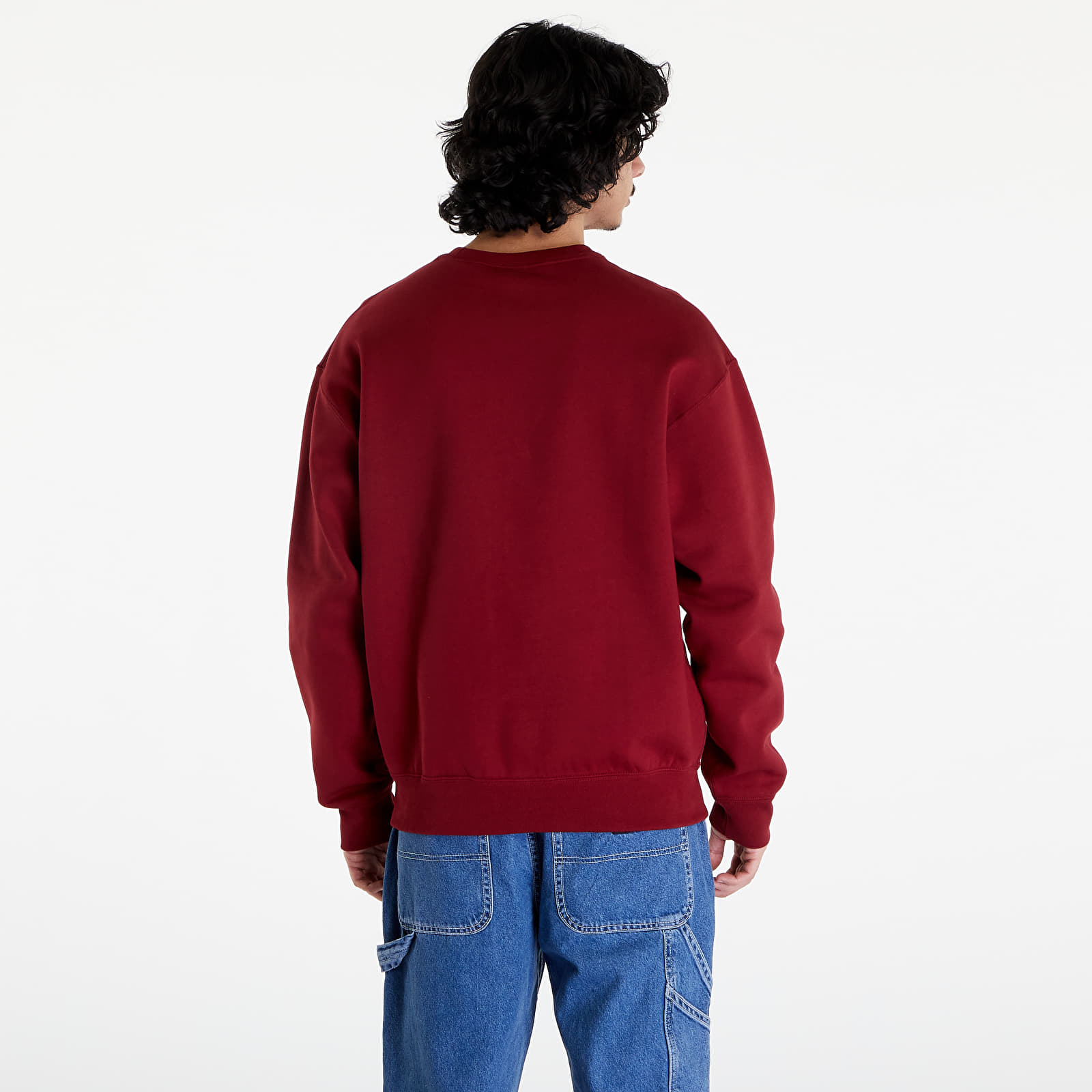 Mikinas ar kapuci un sporta krekli Nike Solo Swoosh Men's Fleece Crew Team Red/ White