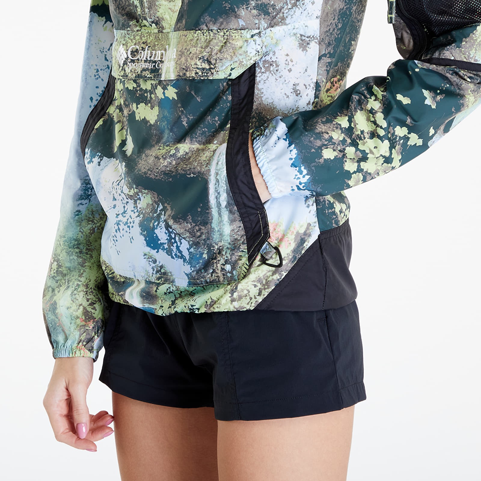 Corta-ventos Columbia Challenger™ Windbreaker Napa Green Chasing Falls Print