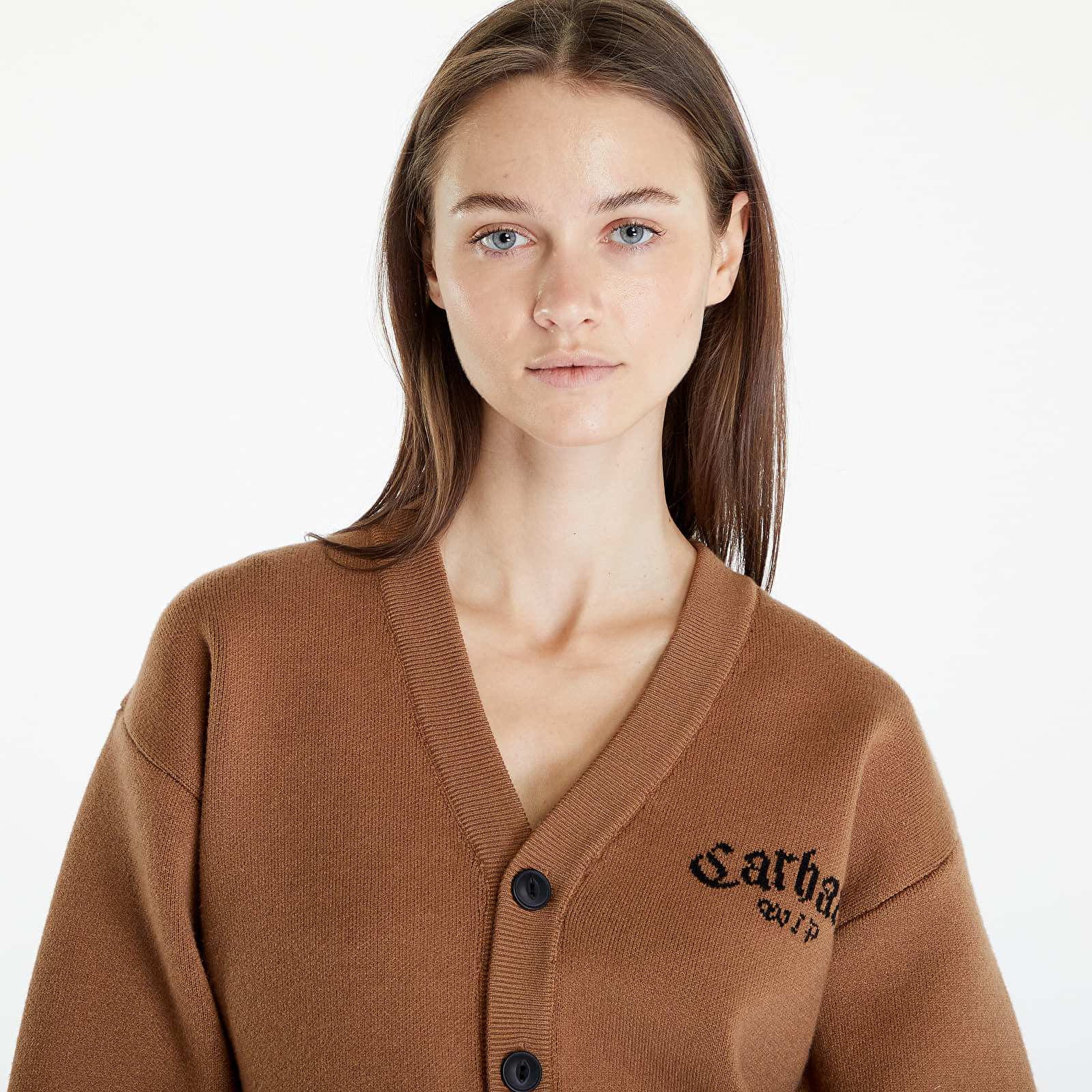 Sweaters Carhartt WIP Onyx Cardigan UNISEX Hamilton Brown/ Black