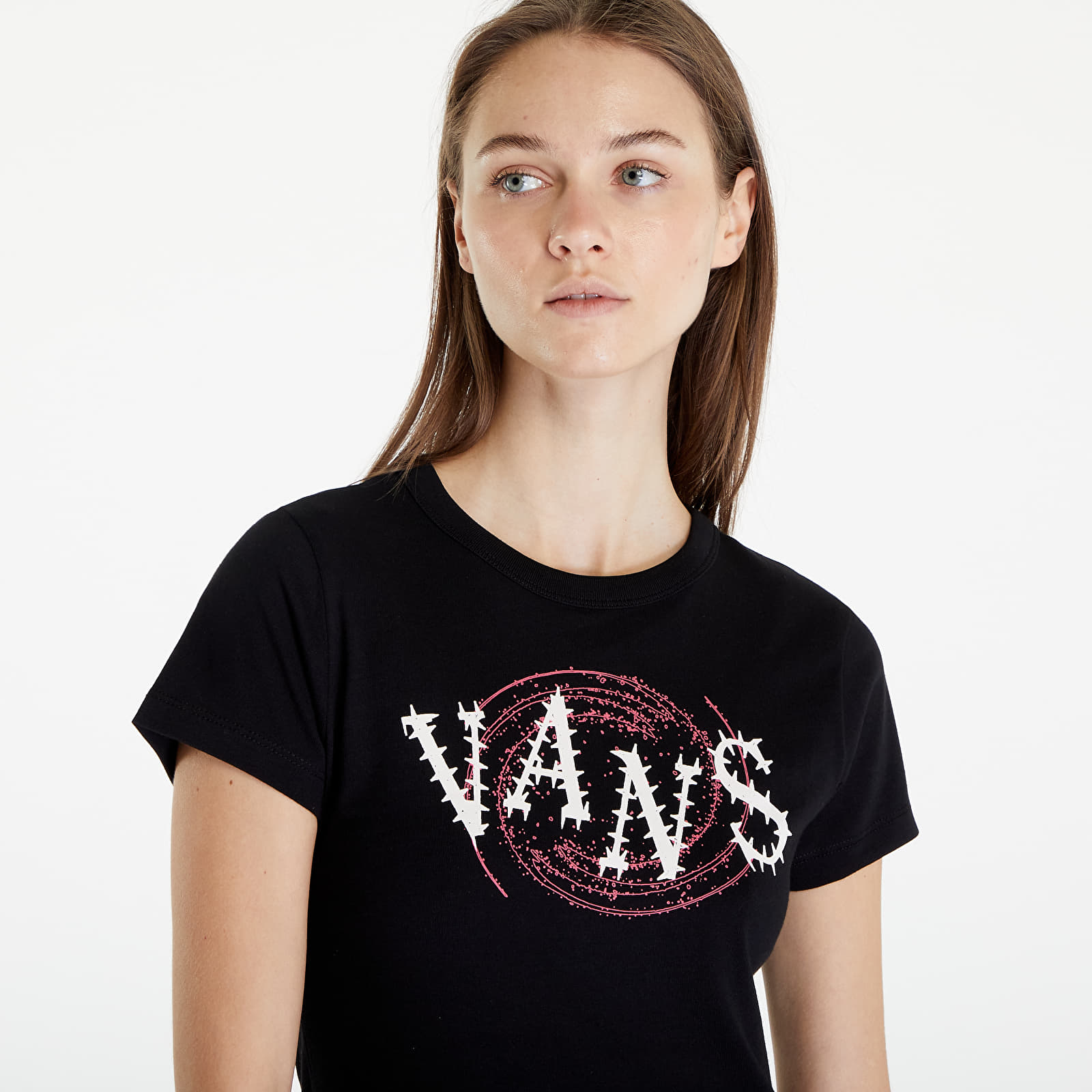T-Shirts Vans Spiral Down Mini Black