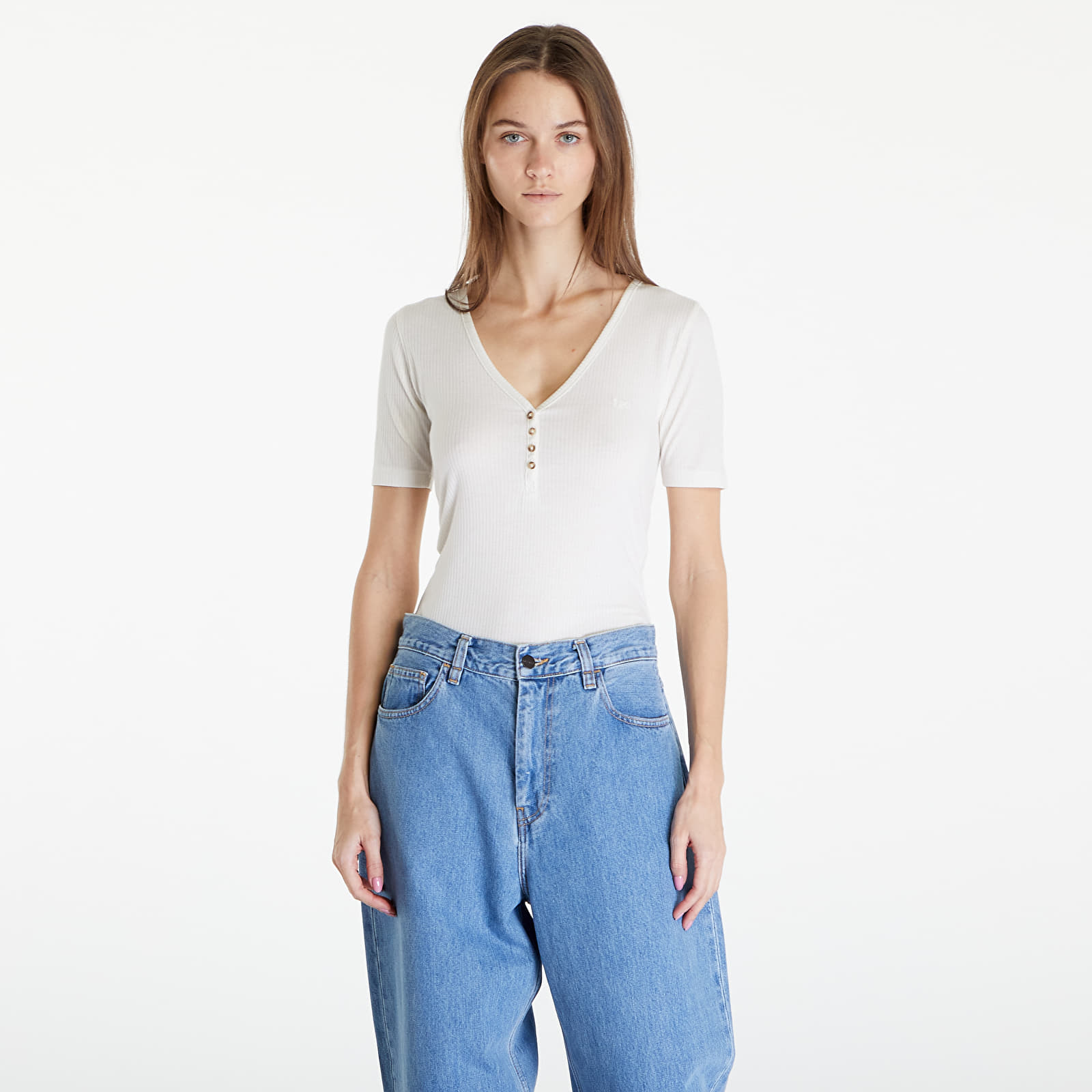 T-särgid Lee Ss Henley Ecru