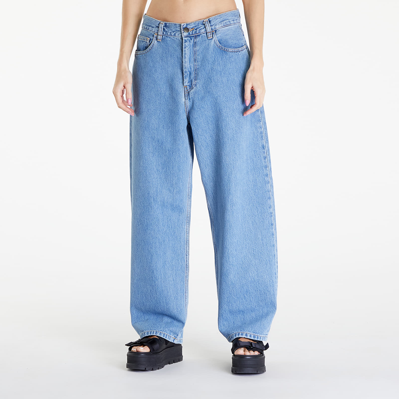Püksid Carhartt WIP W' Brandon Pant Blue Stone Bleached
