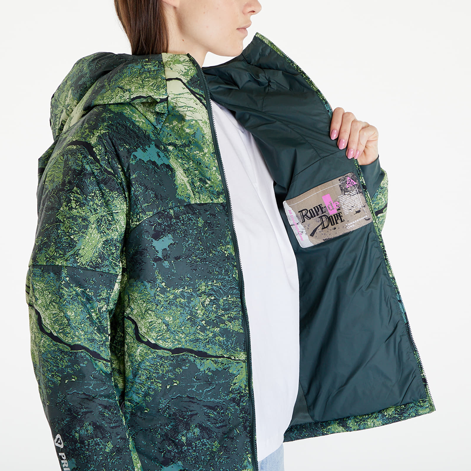 Bundy Nike ACG Therma-FIT ADV "Rope de Dope" Women's Jacket Vintage Green/ Summit White