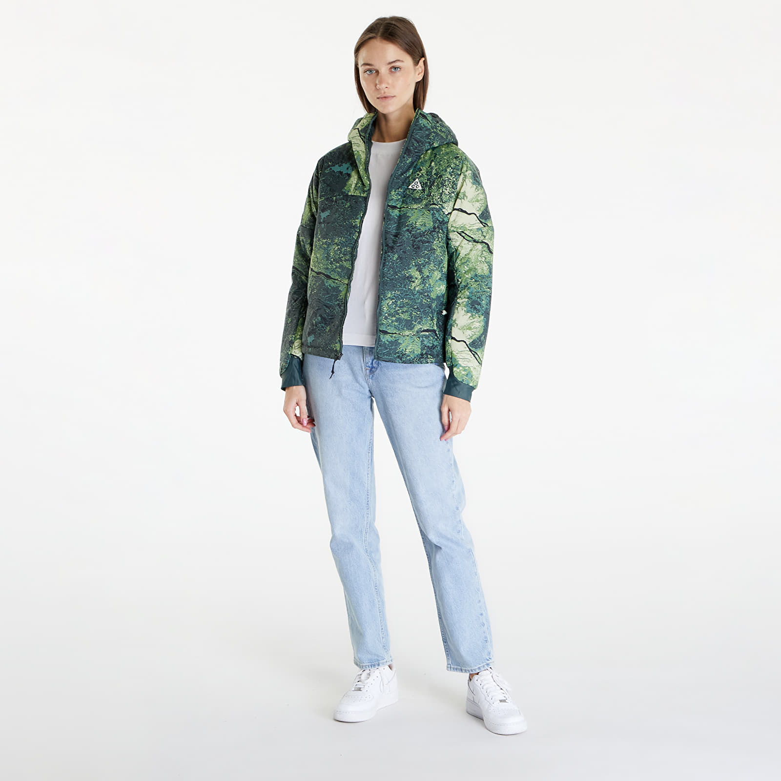Bundy Nike ACG Therma-FIT ADV "Rope de Dope" Women's Jacket Vintage Green/ Summit White